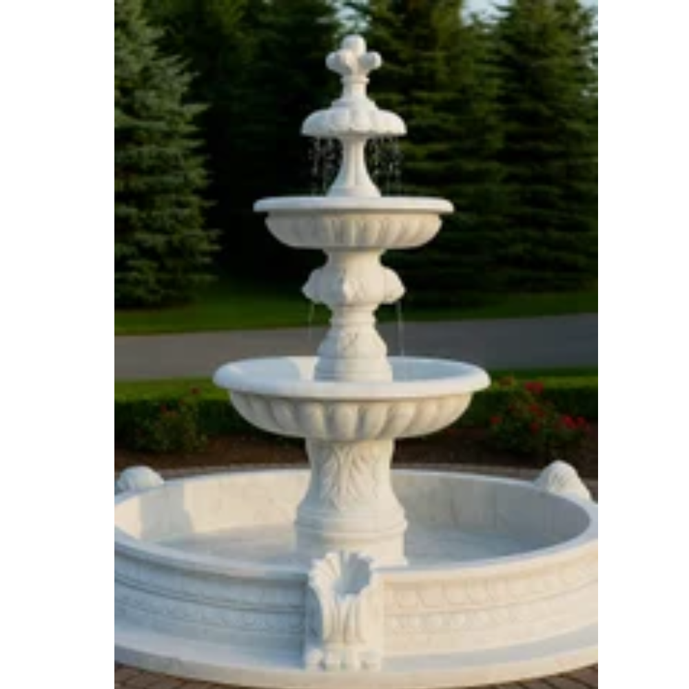 3 Tier Stylish Marble Fountain