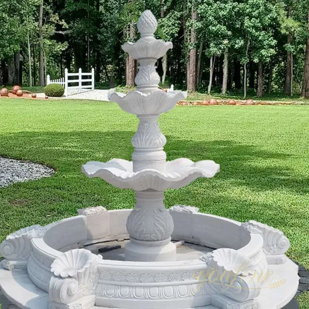 3 Tier Stylish Marble Fountain