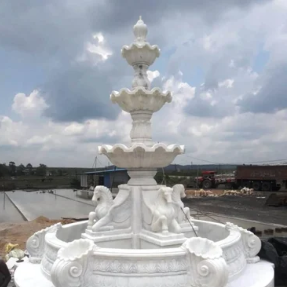 Makrana Marble Waterfall - Color: White