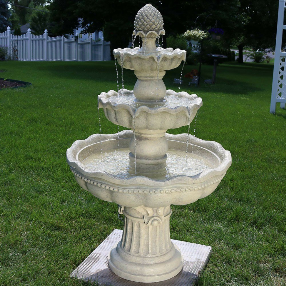 Marble White Water Fountain