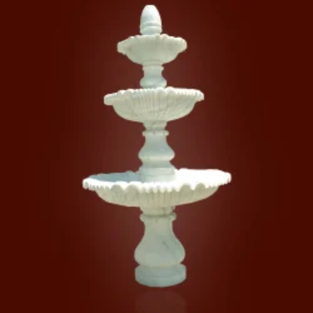 Marble White Water Fountain