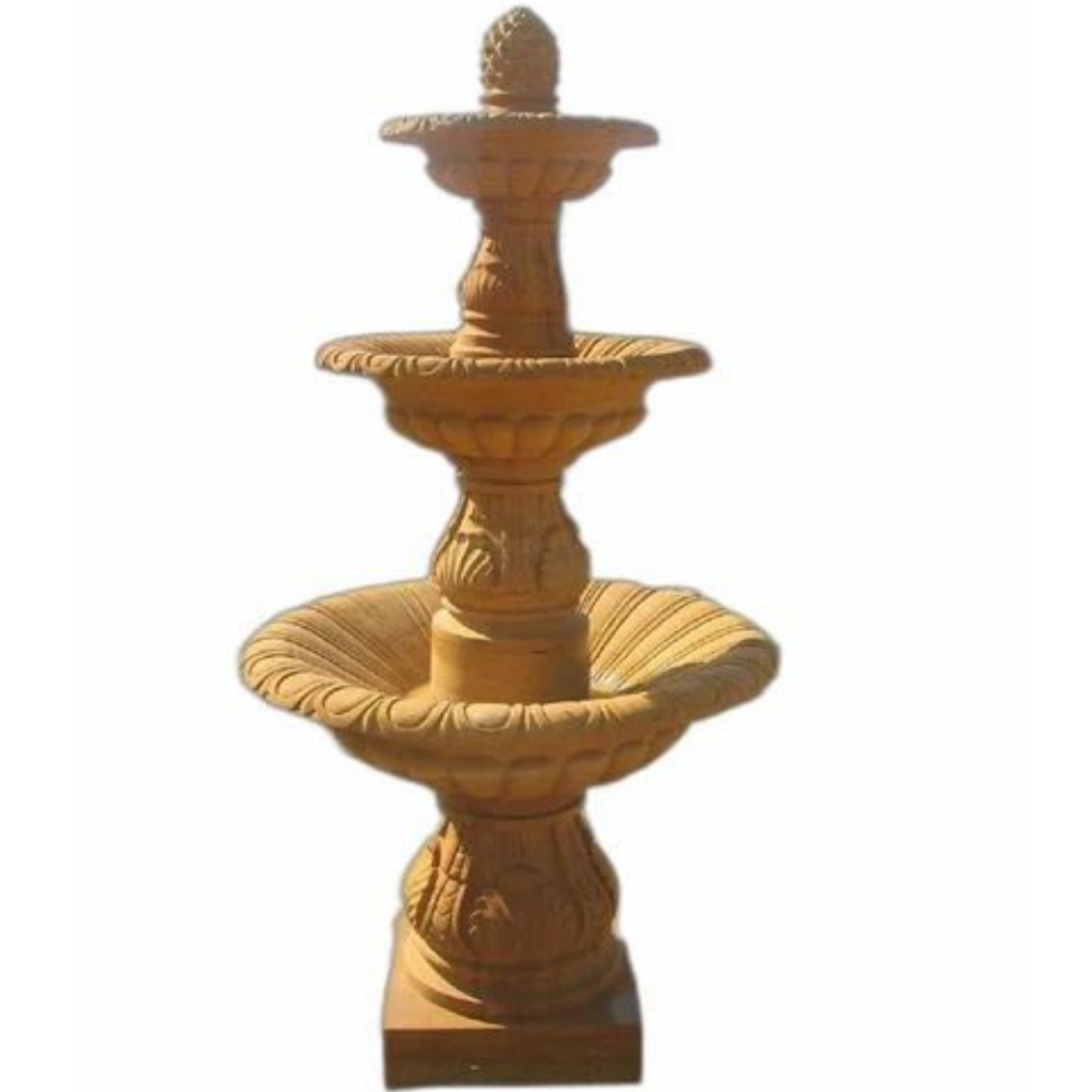 3 tier stone water fountain