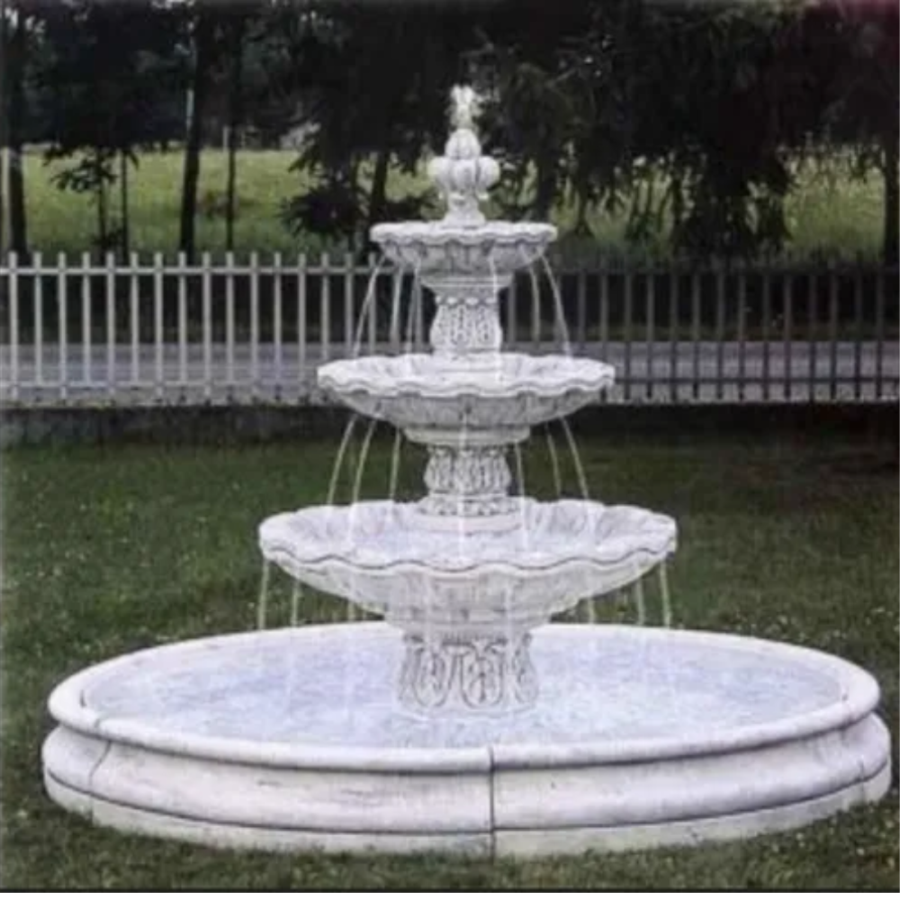 3 Tier Marble Outdoor Fountain