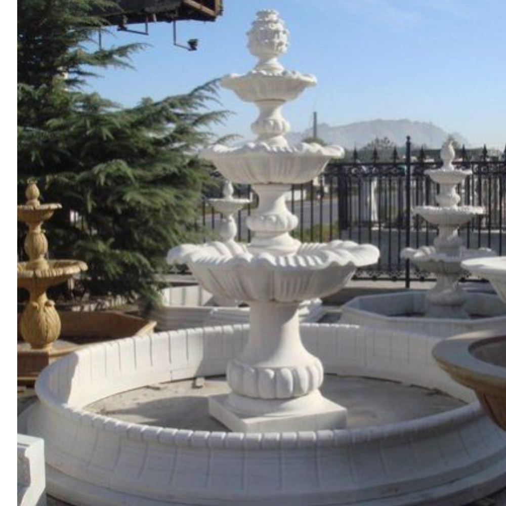 3 Tier Marble Outdoor Fountain