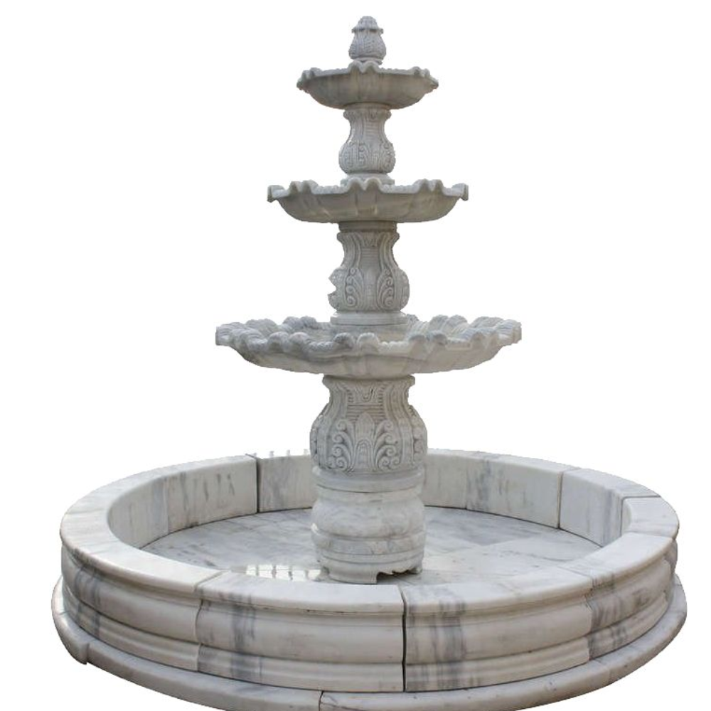 3 Tier Marble Outdoor Fountain