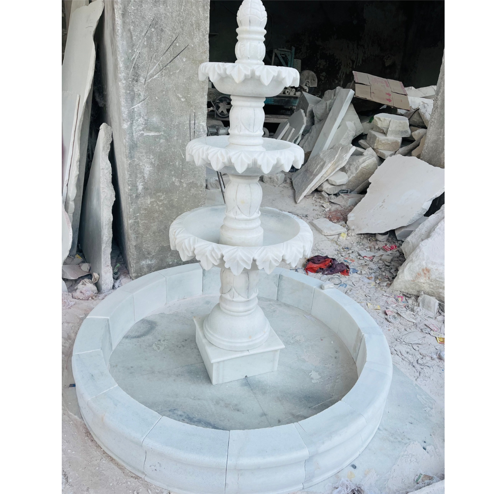 3 Tier Marble Outdoor Fountain