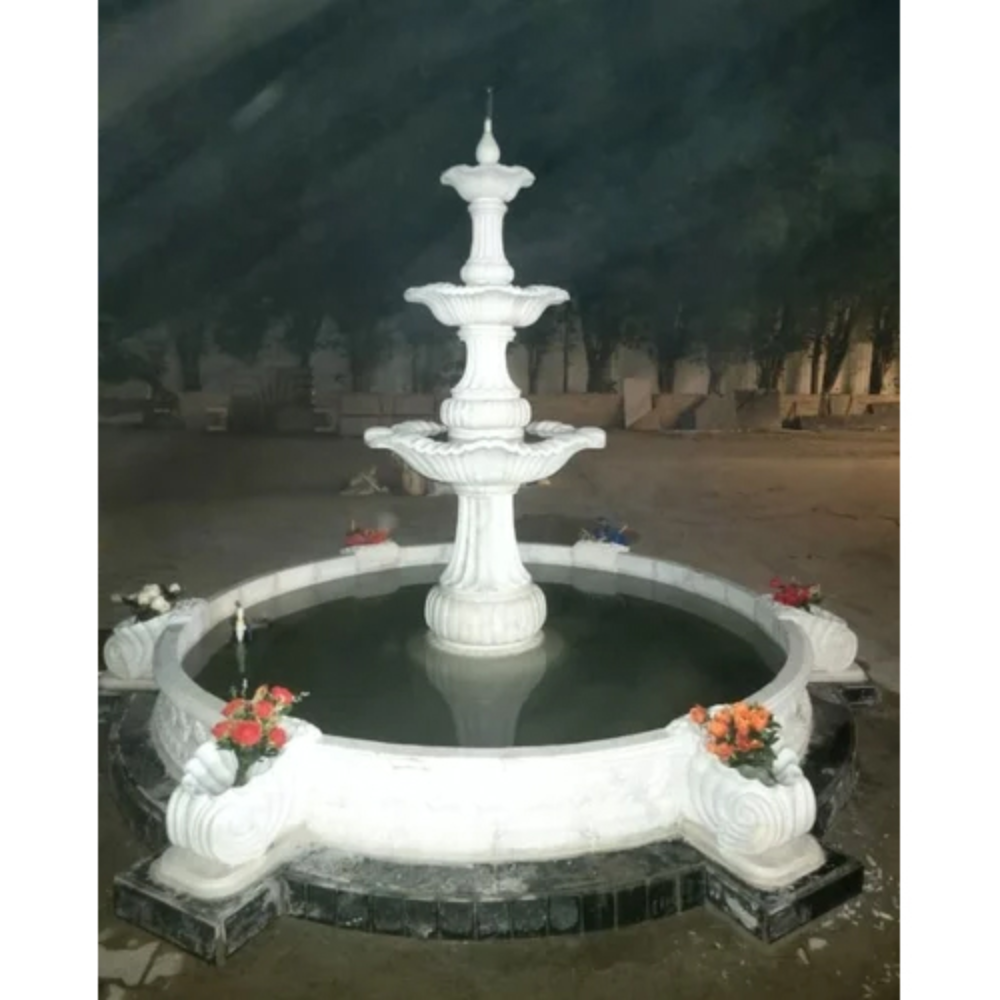 Makrana White Fountain