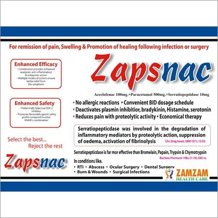 Zapsnac Anti Inflammatory Tablets