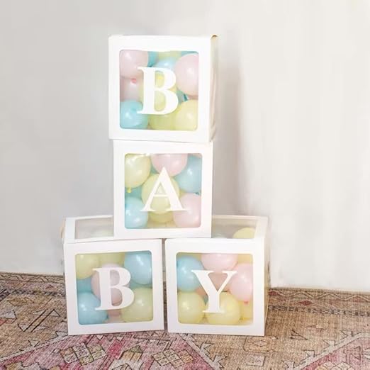 Transparent Cardboard Baby Letter Box- 1 Pcs