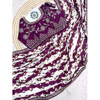 Pure  Natural Chinon Silk Saree With Elegant Print Design On All Over The Saree, Rich Elegant Lace On Either Side - Color: Multicolor