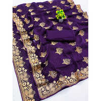 Premium Simmer Saree With Premium Simmer Saree With Beautiful Heavy Emboridery Work