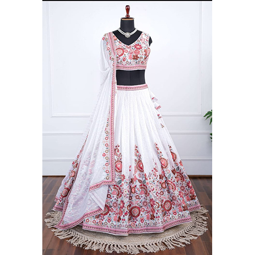 Fancy Designer Lehanga - Color: Multicolor