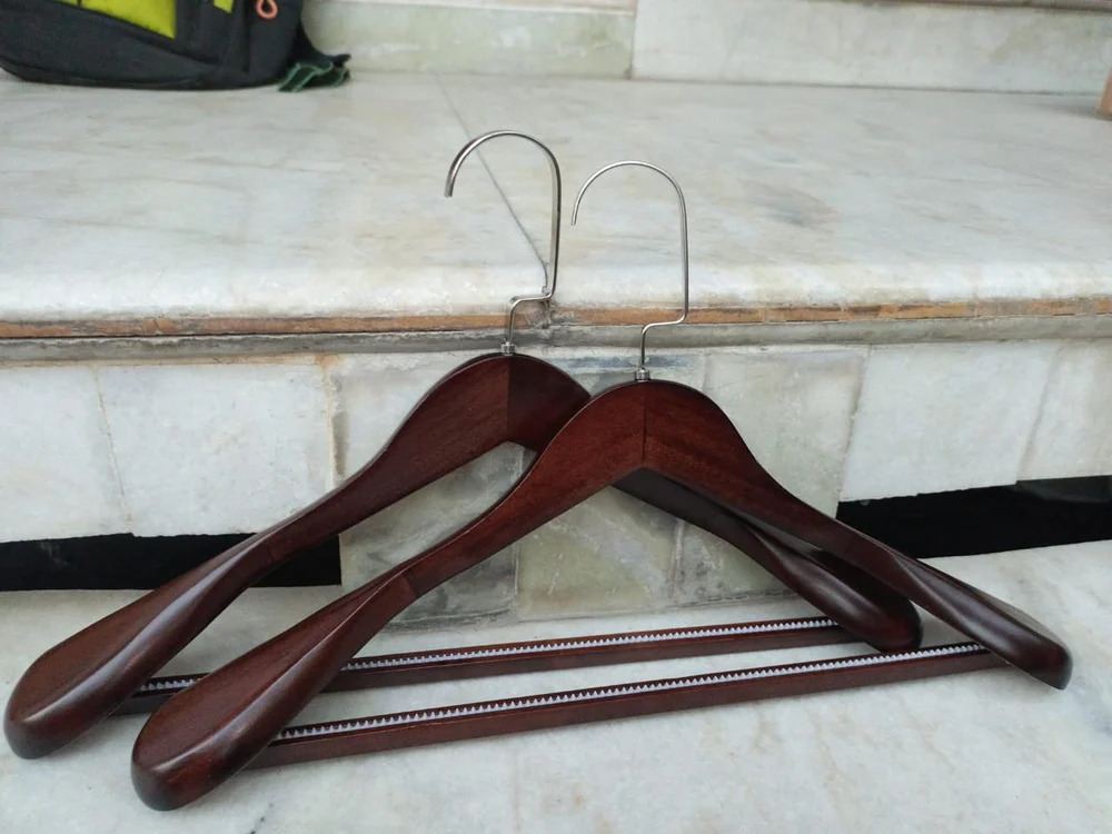 Dark Brown Wooden Hangers