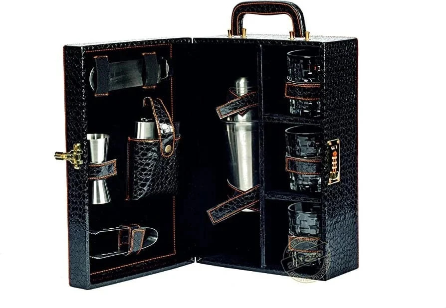 Portable Bar Set - Color: Black