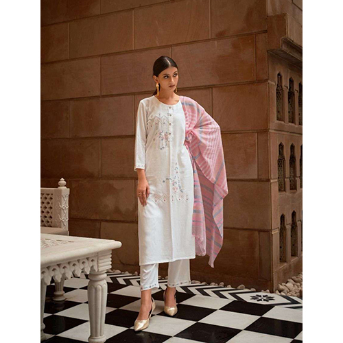 Straight Kurti - Color: White