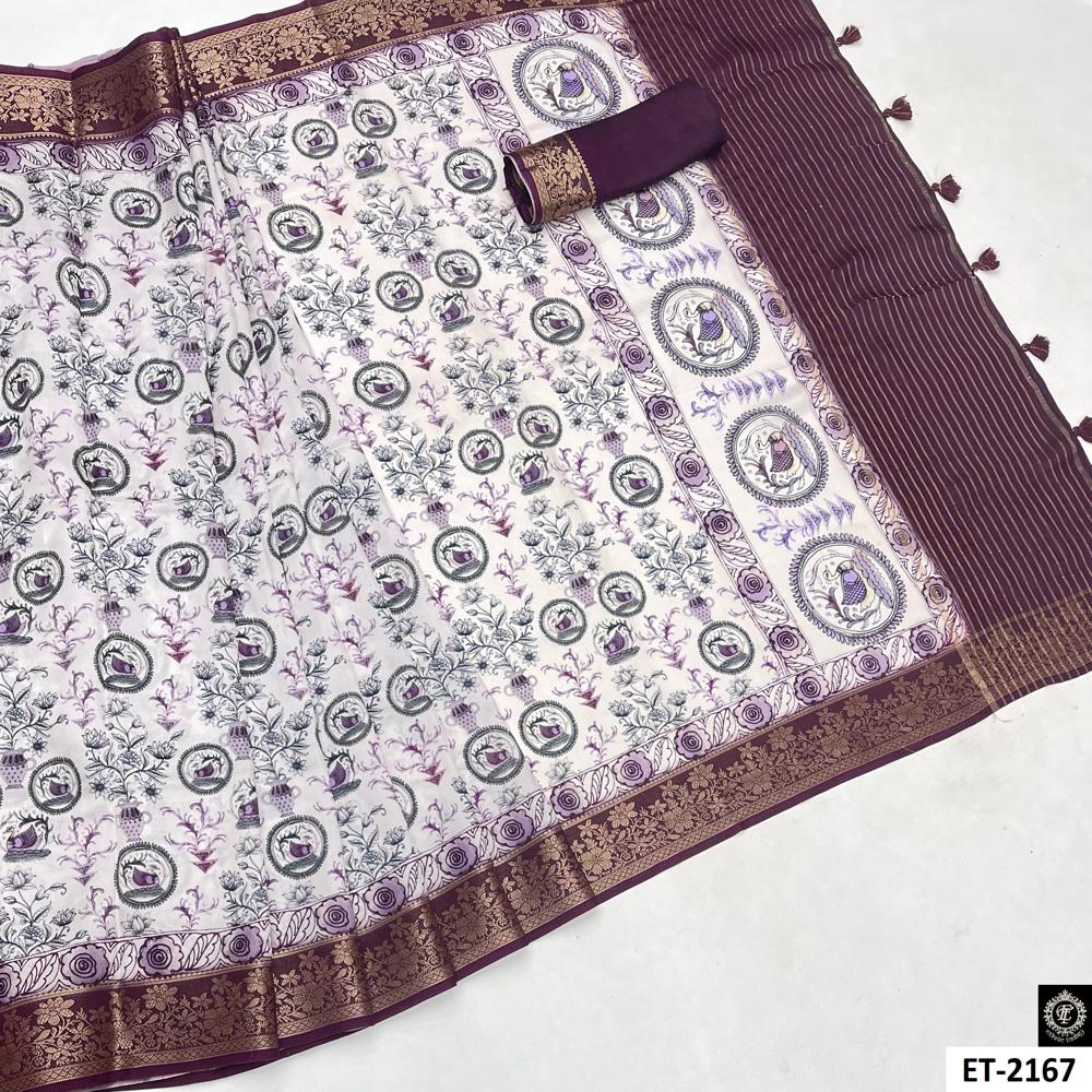 PURPLE FANCY SAREE