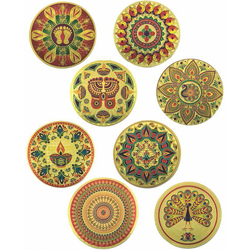 6x6 Micro Gold Rangoli