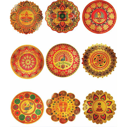 15x15 Inch Micro Gold Rangoli