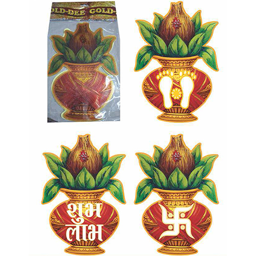 9x5 Inch Kalash Gold Micro Stickers