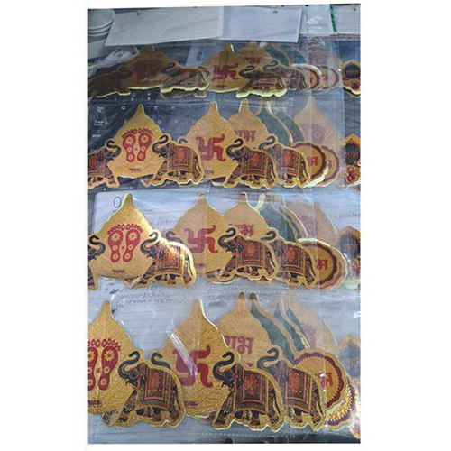 5X3 Inch Hathi Gold Micro Stickers