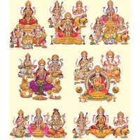 9x11 Inch Big Cutout Stickers - Water Activated Adhesive, Multicolor, Eco-friendly, Waterproof, Removable | Traditional Style For Diwali & Festivals Home Dã©cor
