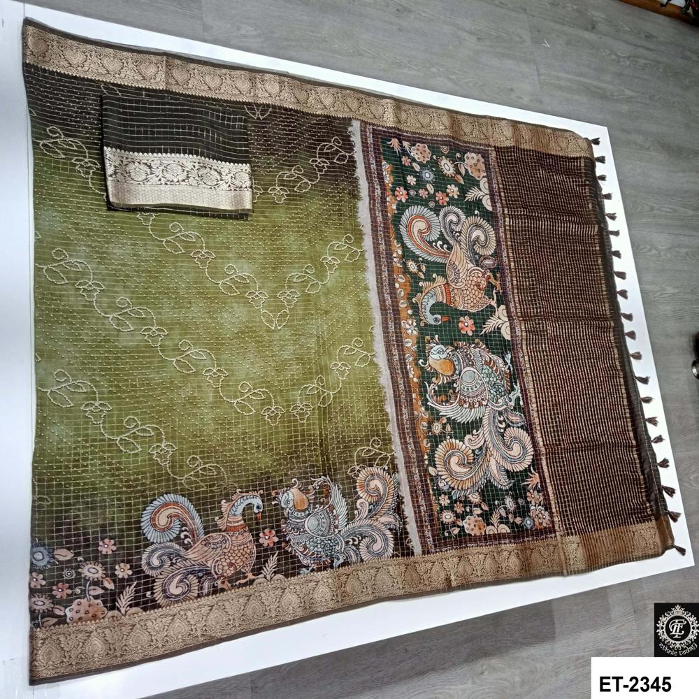  Kalamkari Banarasi Saree