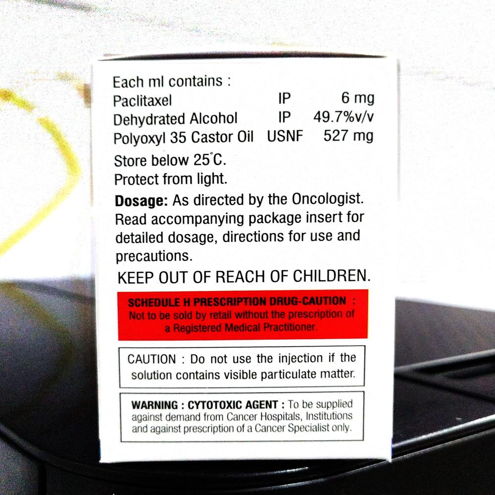 Paclitaxel Ip 300mg 50ml Injection - Dosage Form: As Directed By The Oncologist
