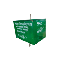 1000 Liter Iron Dustbin With Wheel - Application: Housekeeping Product
