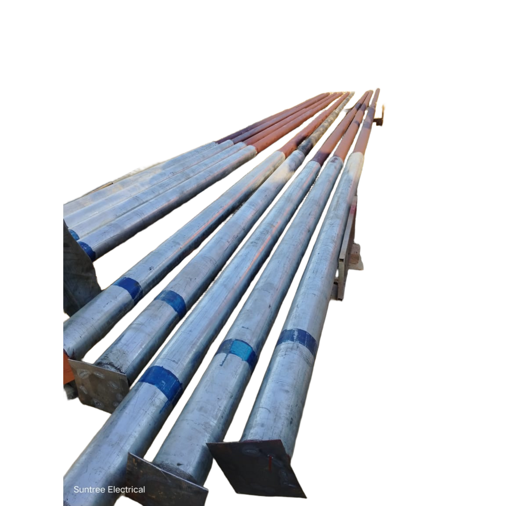 9Mtr Gi Round Pole - Color: As Per Requirement
