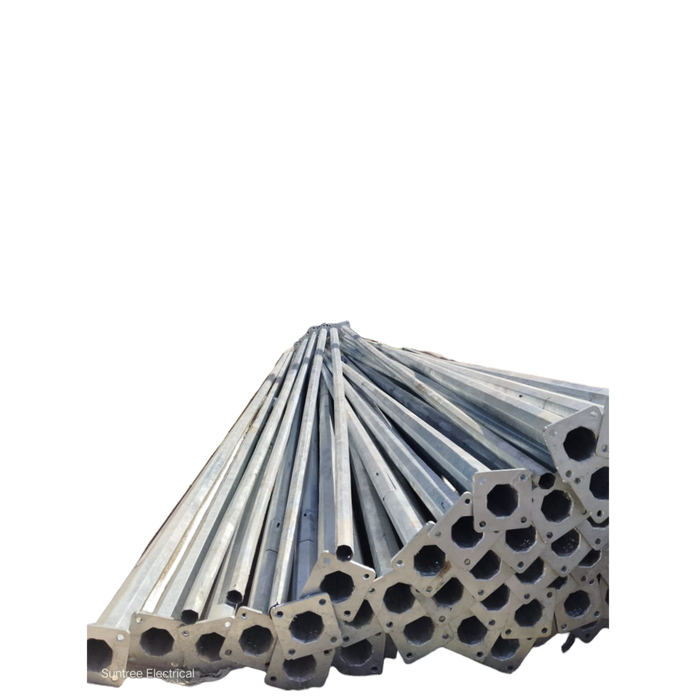9 Mtr Octagonal Pole - Color: As Per Requirement