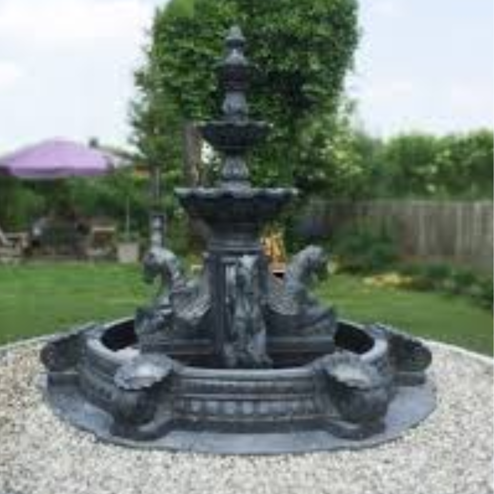 Black Marble Park Fountains