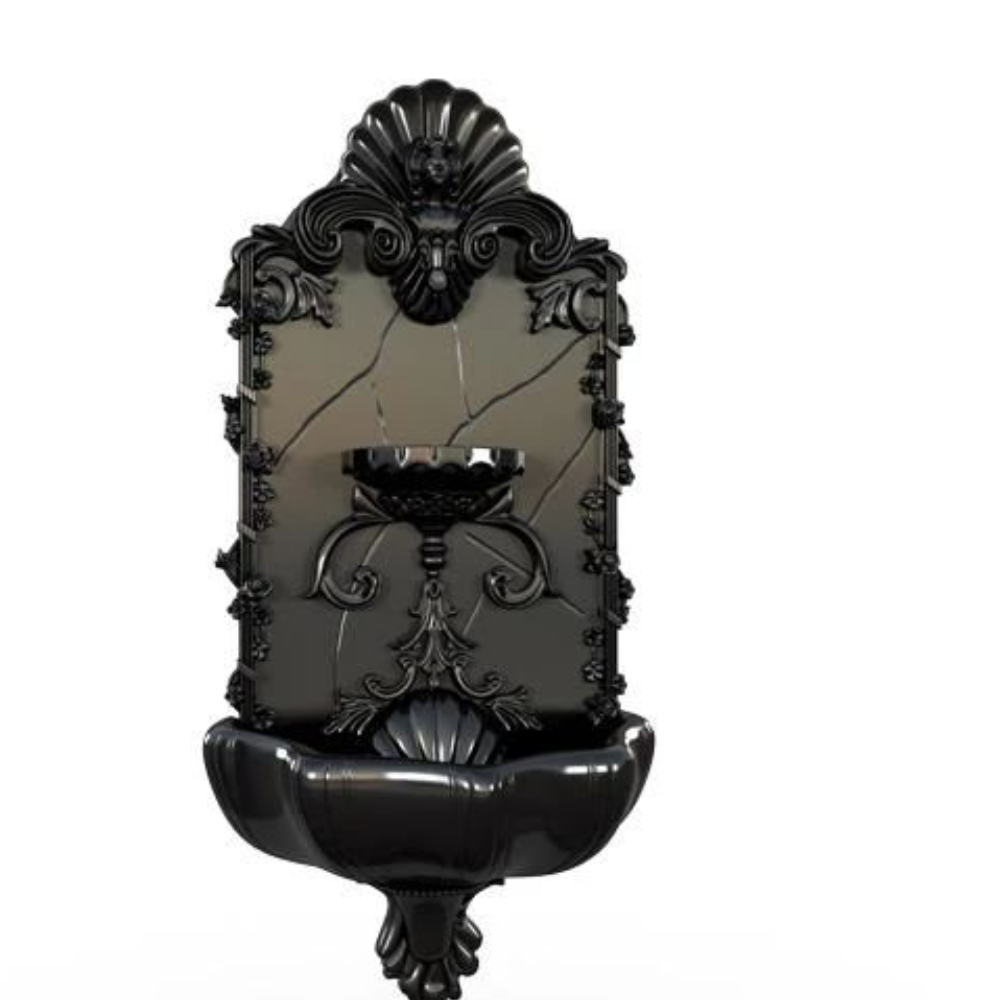 Black Marble Fountain