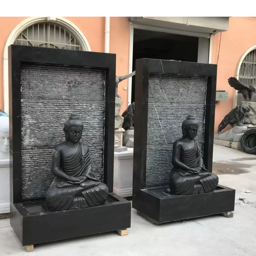 Black Marble Fountain