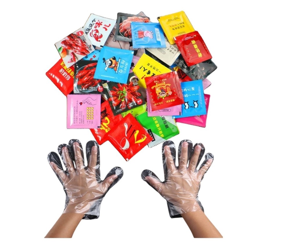 IMPORTED ONE PAIR PLASTIC GLOVES