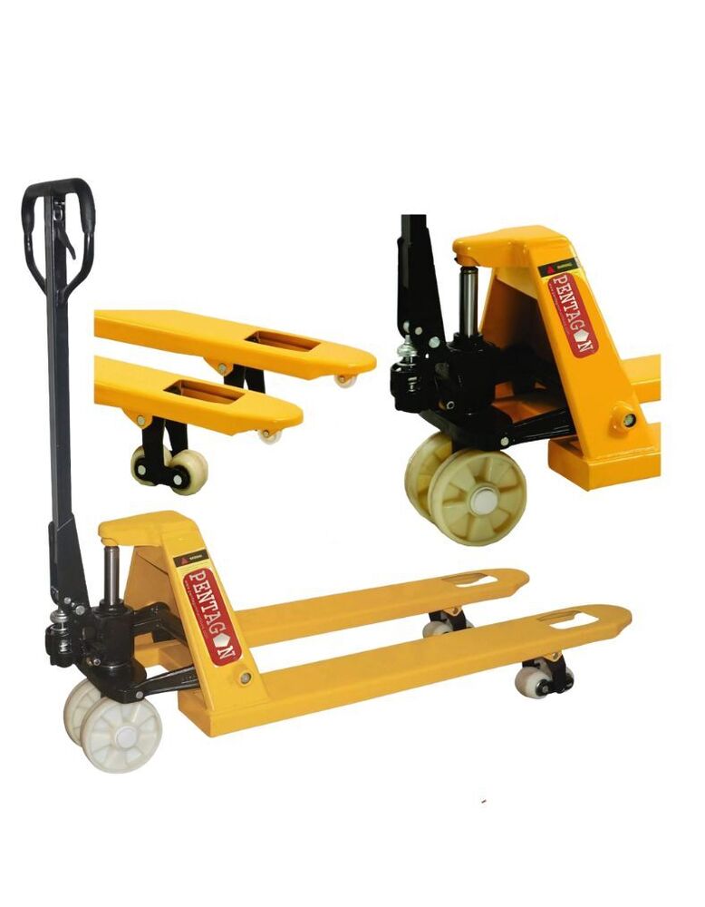 PENTAGON Manual type Hydraulic Hand Pallet Truck weight lifting capacity 5000 kgs fork length 1200 mm and between fork gap 550mm