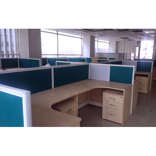 1500X1200mm Office Cubical Linear Workstation
