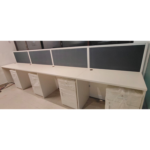 Linear Workstation With 45mm Aluminum Panel Powder Coated