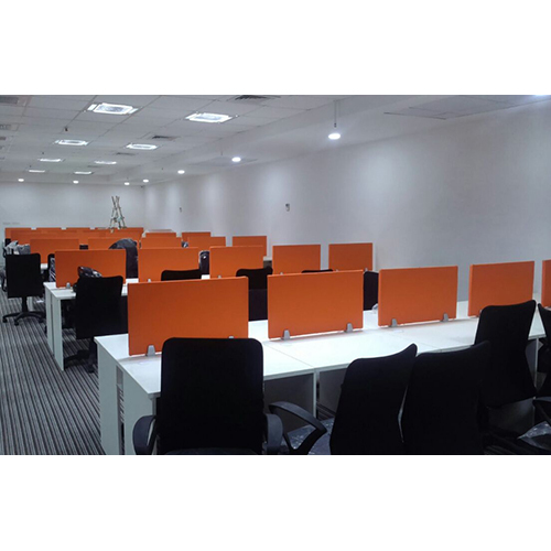 1200X600mm Metal Leg Workstation With Lacquered Glass Back To Back Siting