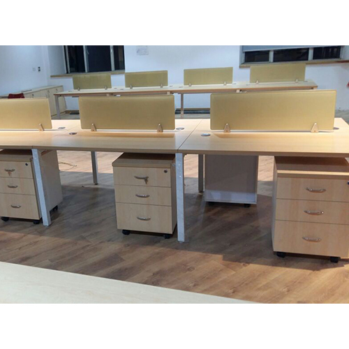 1200X600mm Metal Leg Workstation With Lacquered Glass Back To Back Siting