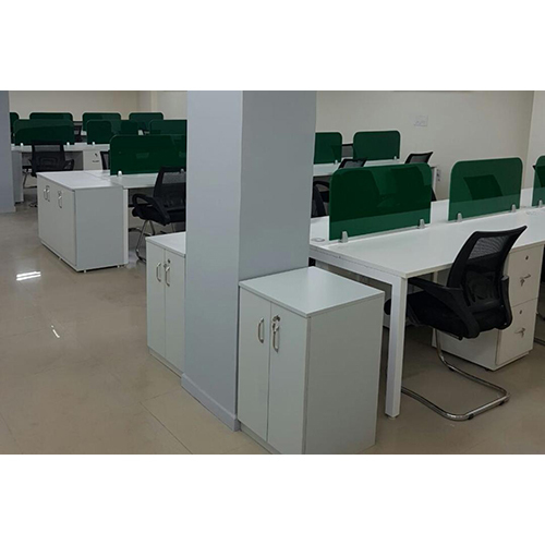 1200X600mm Metal Leg Workstation With Lacquered Glass Back To Back Siting
