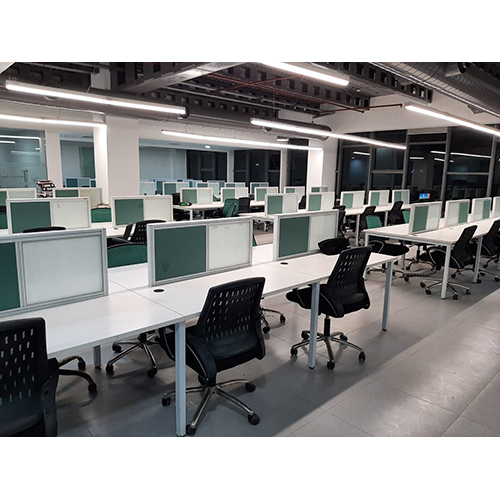 1200X600mm Metal Leg Workstation With Screen Back To Back Siting