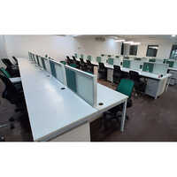 1200X600mm Metal Leg Workstation With Screen Back To Back Siting