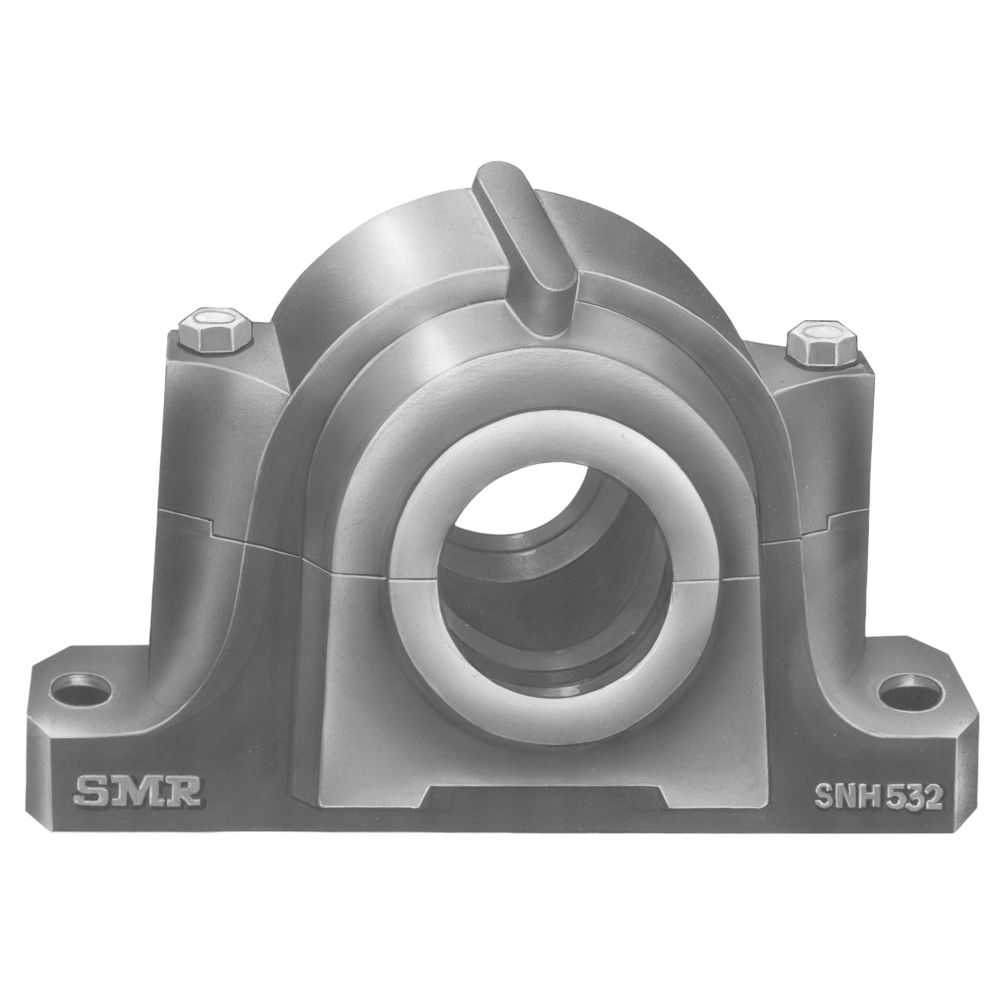 Snh-532 Split Plummer Block Housing - Color: Silver