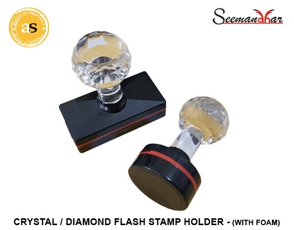 Crystal Pre Ink Stamp - 32Mm X 32Mm Round - Feature: Fast Processing
