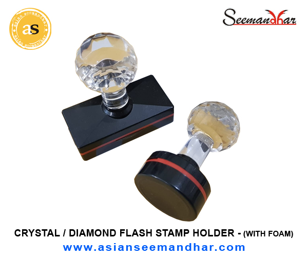 32mm X 32mm Round Crystal Pre Ink Stamp - Feature: Fast Processing