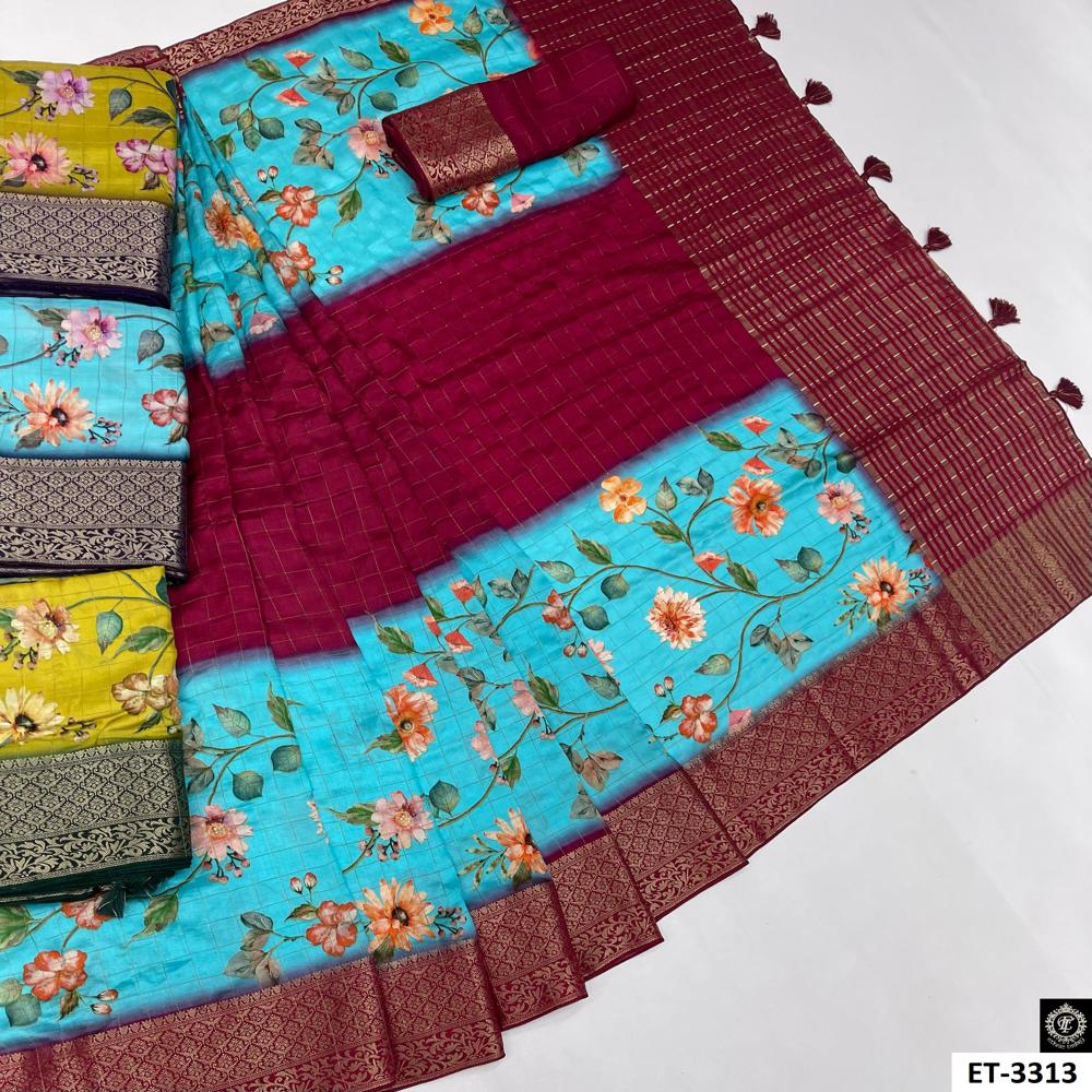 Floral Printed Saree