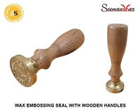 Premium Embosing Seal Stamp - Color: Brown