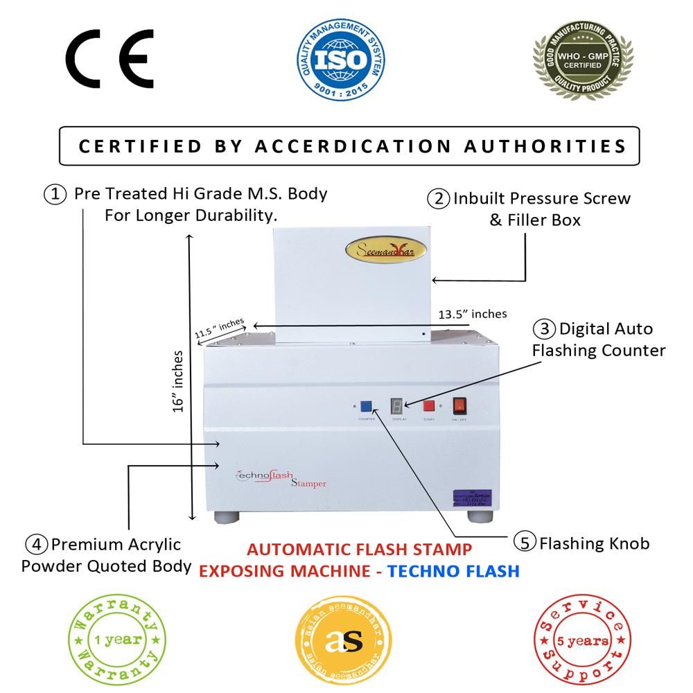Pre Ink Stamp Making Machine - Capacity: 35 Pcs/Hr
