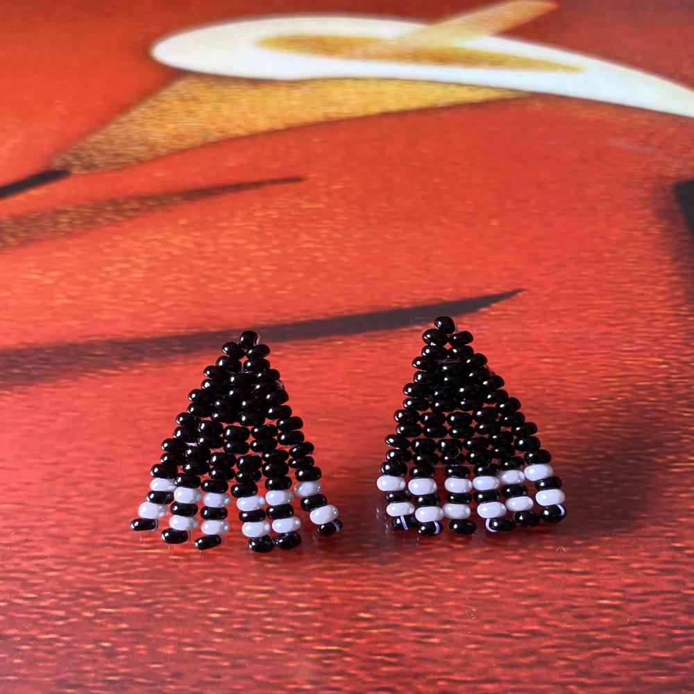 Fancy Handmade Earrings - Beads Colour: Multishades