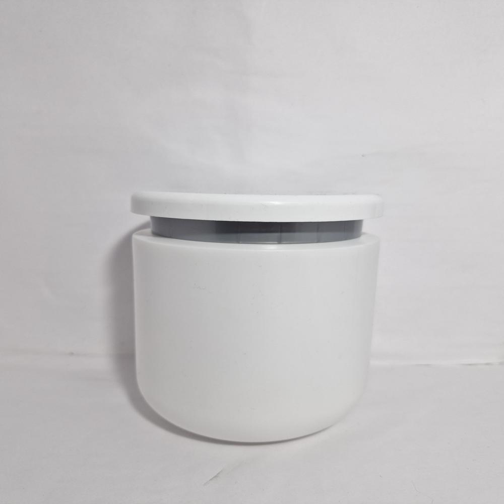 सफ़ेद गोल 800 ग्राम स्पा क्रीम जार